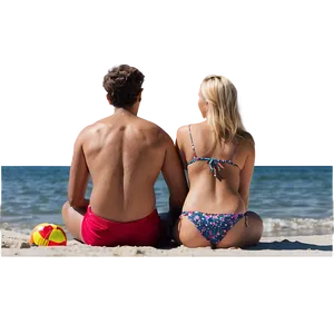 Friends At Beach PNG 45