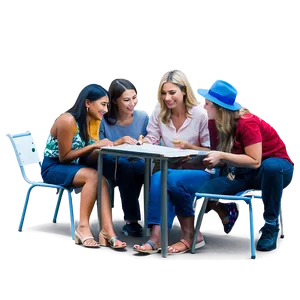 Friends At Book Club Png Bky PNG image
