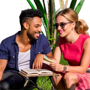 Friends At Book Club PNG Pjf