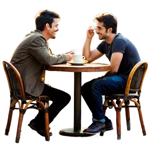 Friends At Coffee Shop Png 12 PNG image