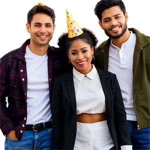 Friends Celebrating Birthday PNG 46