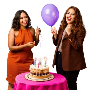 Friends Celebrating Birthday PNG Qsq PNG