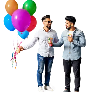Friends Celebrating Birthday PNG Twy74 PNG