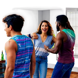 Friends Dancing At House Party Png 86 PNG image