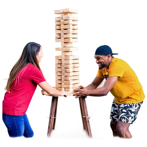 Friends Gathering For Jenga Png 13 PNG image