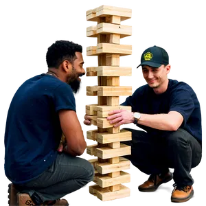 Friends Gathering For Jenga Png Kxq PNG image