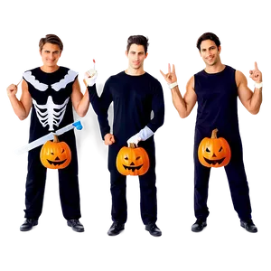 Friends In Halloween Costumes Png 05212024 PNG image