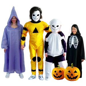 Friends In Halloween Costumes Png 05212024 PNG image