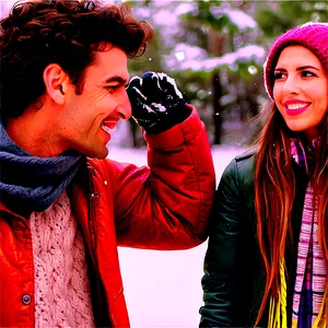 Friends In Winter Clothes Png 11 PNG image