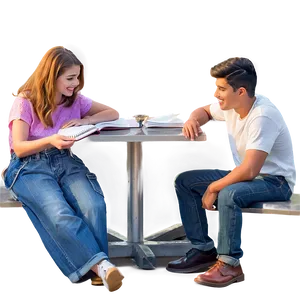 Friends Studying Together PNG 87