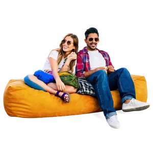 Friends Watching Movie PNG Tfv20
