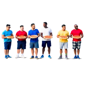 Friends With Pizza PNG 63