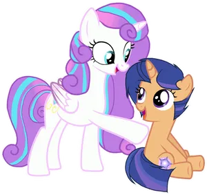 Friendship Ponies Vector Art PNG image