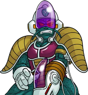 Frieza First Form D B Z Character Artwork PNG image