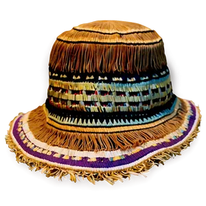 Fringed Bucket Hat PNG 74