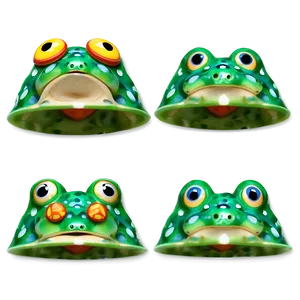 Frog Hat For Summer Png Fgm13 PNG image