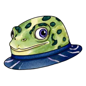 Frog Hat In Watercolor Png 06272024 PNG image