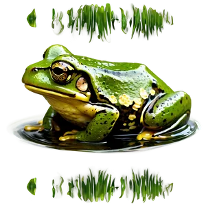 Frog In Pond Clipart PNG Qxp50 PNG