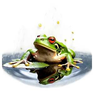 Frog In Pond PNG 06212024
