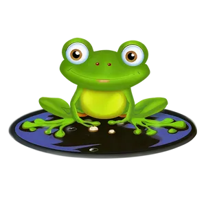 Frog In Pond PNG 95