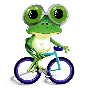 Frog On Bicycle PNG 58 PNG