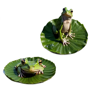 Frog On Lily Pad Png 06212024 PNG image