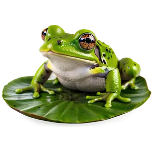 Frog On Lily Pad Png Aqf PNG image