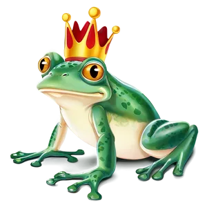 Frog Prince Cartoon Png 06212024 PNG image