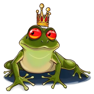 Frog Prince With Kiss PNG 05032024
