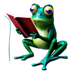 Frog Reading Clipart PNG 77 PNG