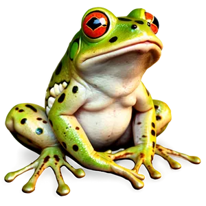 Frog Sitting Clipart PNG Tmu34 PNG