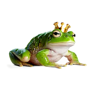 Frog With Crown Cartoon Png 06272024 PNG image