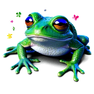 Frog With Glasses Cartoon PNG 06272024