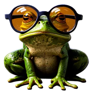 Frog With Glasses PNG Wpq49 PNG