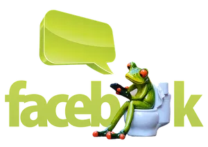 Frogon Toilet Facebook Parody PNG image