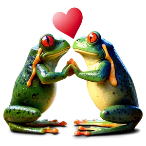 Frogs In Love PNG 06212024