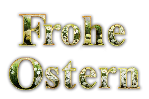 Frohe Ostern Greeting Text