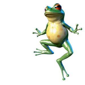 Frolicsome Frog Leaping Png Wfy PNG image