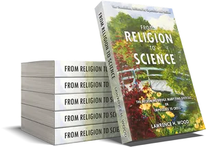 From Religionto Science Book Stack PNG
