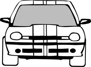 Front View Car Silhouette
