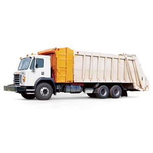 Front View Garbage Truck Png Tra PNG image