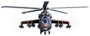 Front View Military Helicopter PNG image