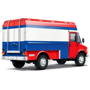 Front View Of Mail Truck PNG 06282024