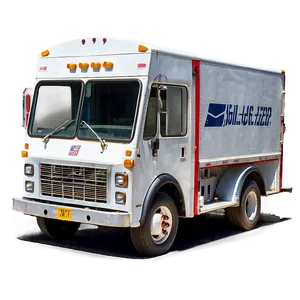 Front View Of Mail Truck PNG 89