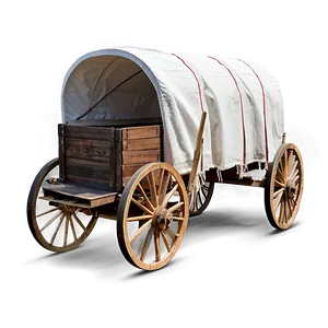 Frontier Life Covered Wagon PNG Alm