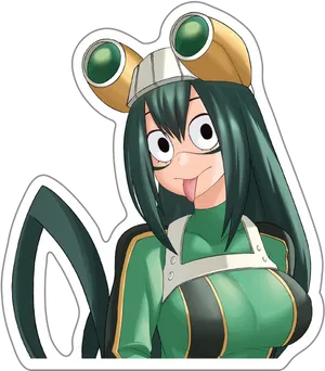 Froppy My Hero Academia PNG image