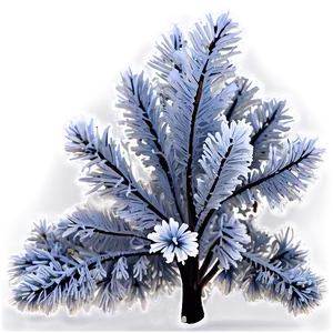 Frost Covered Bush PNG 6