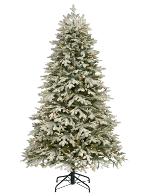 Frosted Artificial Christmas Tree PNG image