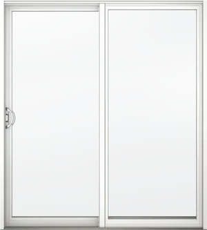 Frosted Glass White Door PNG image