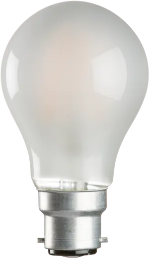 Frosted Incandescent Light Bulb PNG image